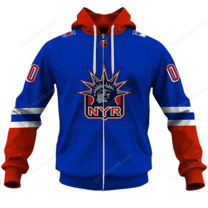 LIMITED EDITION - NEW CUSTOMIZED NHL24 NYR NEW YORK RANGERS UNISEX T-SHIRT, POLO, HOODIE & JACKETS