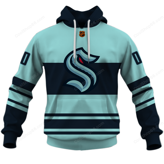 LIMITED EDITION - NEW CUSTOMIZED NHL20 STK SEATTLE KRAKEN UNISEX T-SHIRT, POLO, HOODIE & JACKETS