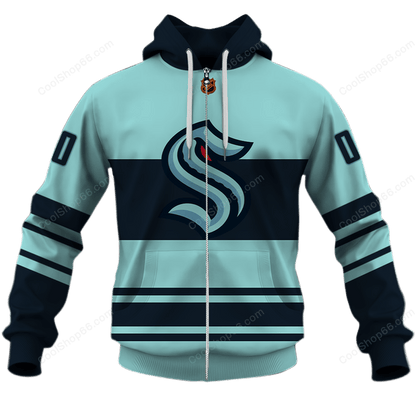 LIMITED EDITION - NEW CUSTOMIZED NHL20 STK SEATTLE KRAKEN UNISEX T-SHIRT, POLO, HOODIE & JACKETS