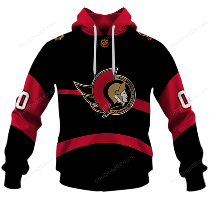 LIMITED EDITION - NEW CUSTOMIZED NHL29 OSN OTTAWA SENATORS UNISEX T-SHIRT, POLO, HOODIE & JACKETS