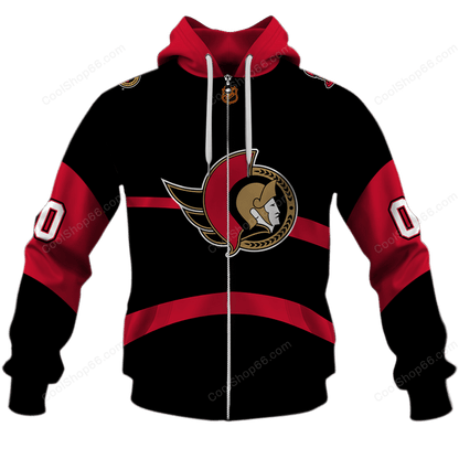 LIMITED EDITION - NEW CUSTOMIZED NHL29 OSN OTTAWA SENATORS UNISEX T-SHIRT, POLO, HOODIE & JACKETS