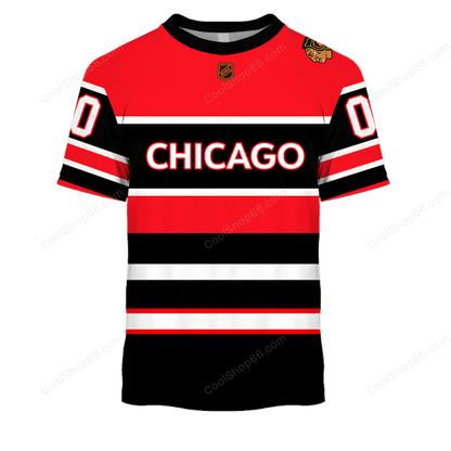 LIMITED EDITION - NEW CUSTOMIZED NHL08 CBH CHICAGO BLACKHAWKS UNISEX T-SHIRT, POLO, HOODIE & JACKETS
