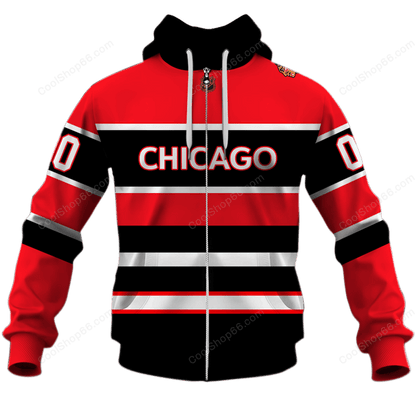 LIMITED EDITION - NEW CUSTOMIZED NHL08 CBH CHICAGO BLACKHAWKS UNISEX T-SHIRT, POLO, HOODIE & JACKETS