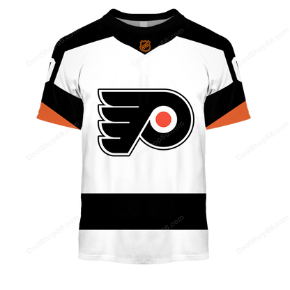 LIMITED EDITION - NEW CUSTOMIZED NHL27 PPF PHILADELPHIA FLYERS UNISEX T-SHIRT, POLO, HOODIE & JACKETS