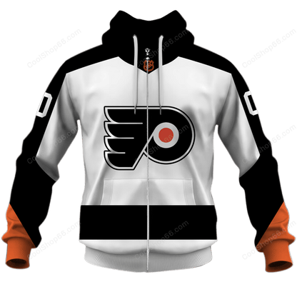 LIMITED EDITION - NEW CUSTOMIZED NHL27 PPF PHILADELPHIA FLYERS UNISEX T-SHIRT, POLO, HOODIE & JACKETS