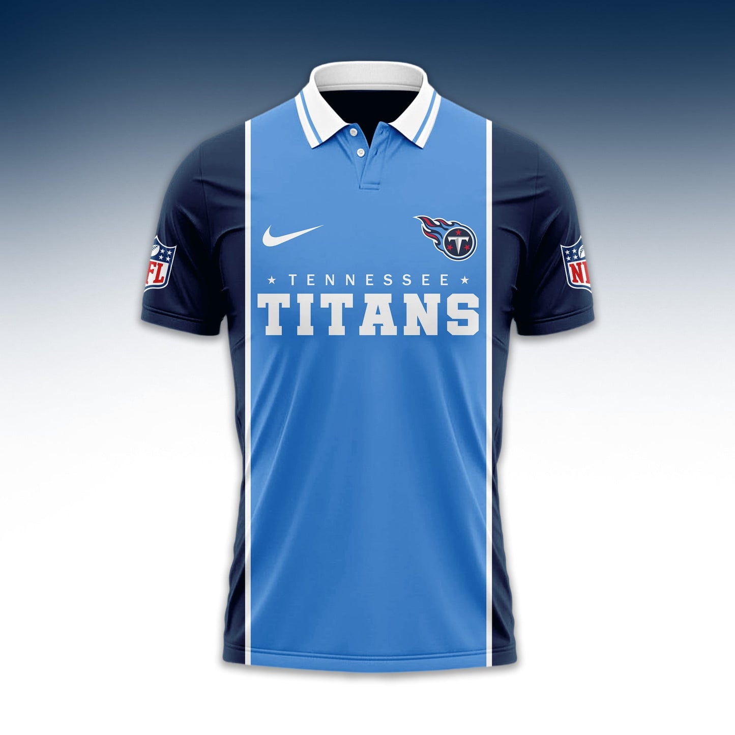 LIMITED EDITION - NEW CUSTOMIZED NFL31 TST TENNESSEE TITANS UNISEX T-SHIRT, POLO & HOODIE