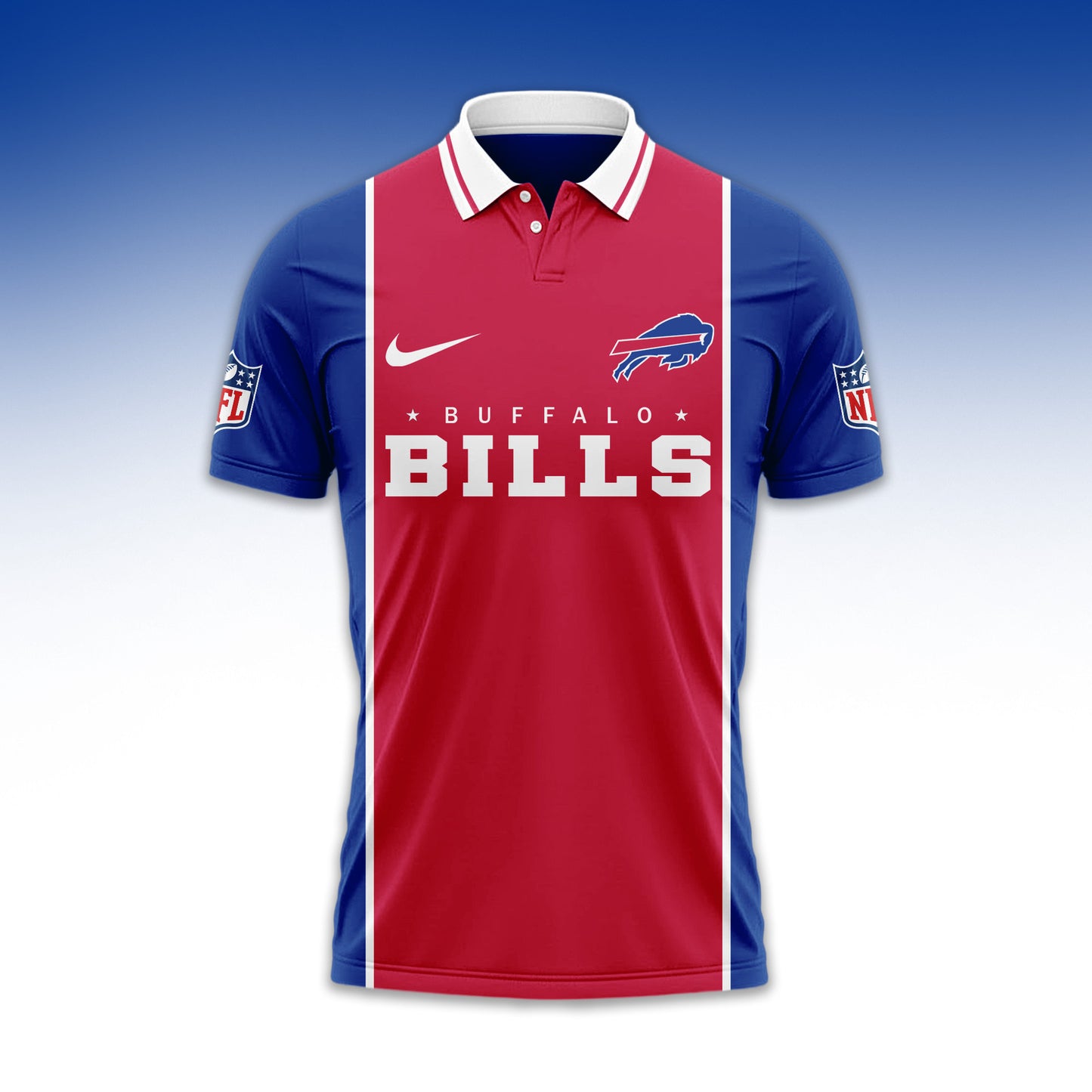 LIMITED EDITION - NEW CUSTOMIZED NFL03 BFB BUFFALO BILLS UNISEX T-SHIRT, POLO & HOODIE