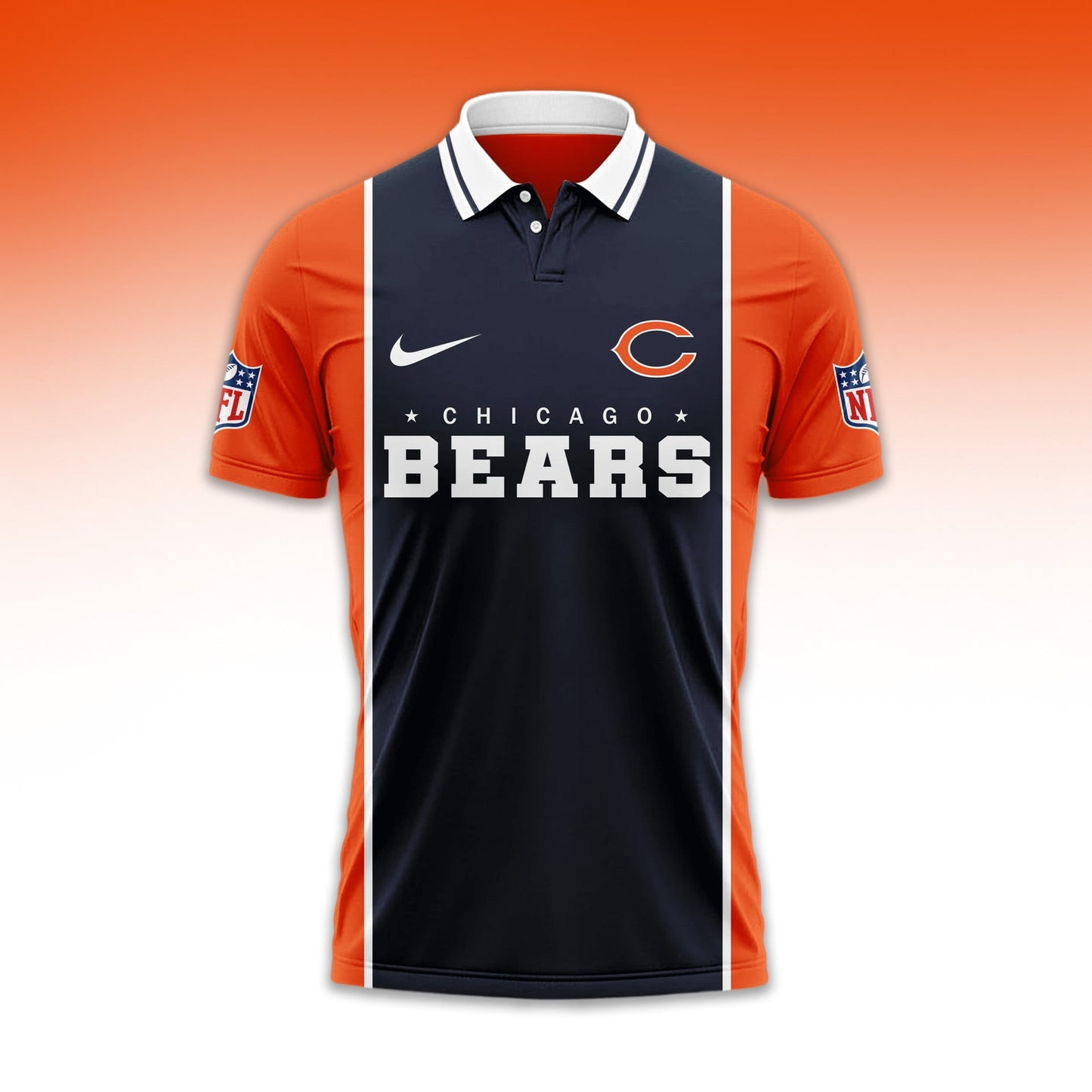 LIMITED EDITION - NEW CUSTOMIZED NFL26 CCB CHICAGO BEARS UNISEX T-SHIRT, POLO & HOODIE
