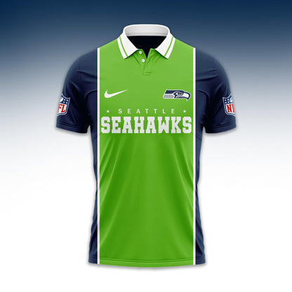 LIMITED EDITION - NEW CUSTOMIZED NFL06 SSH SEATTLE SEAHAWKS UNISEX T-SHIRT, POLO & HOODIE