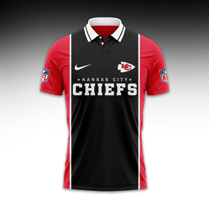 LIMITED EDITION - NEW CUSTOMIZED NFL01 KCC KANSAS CITY CHIEFS UNISEX T-SHIRT, POLO & HOODIE