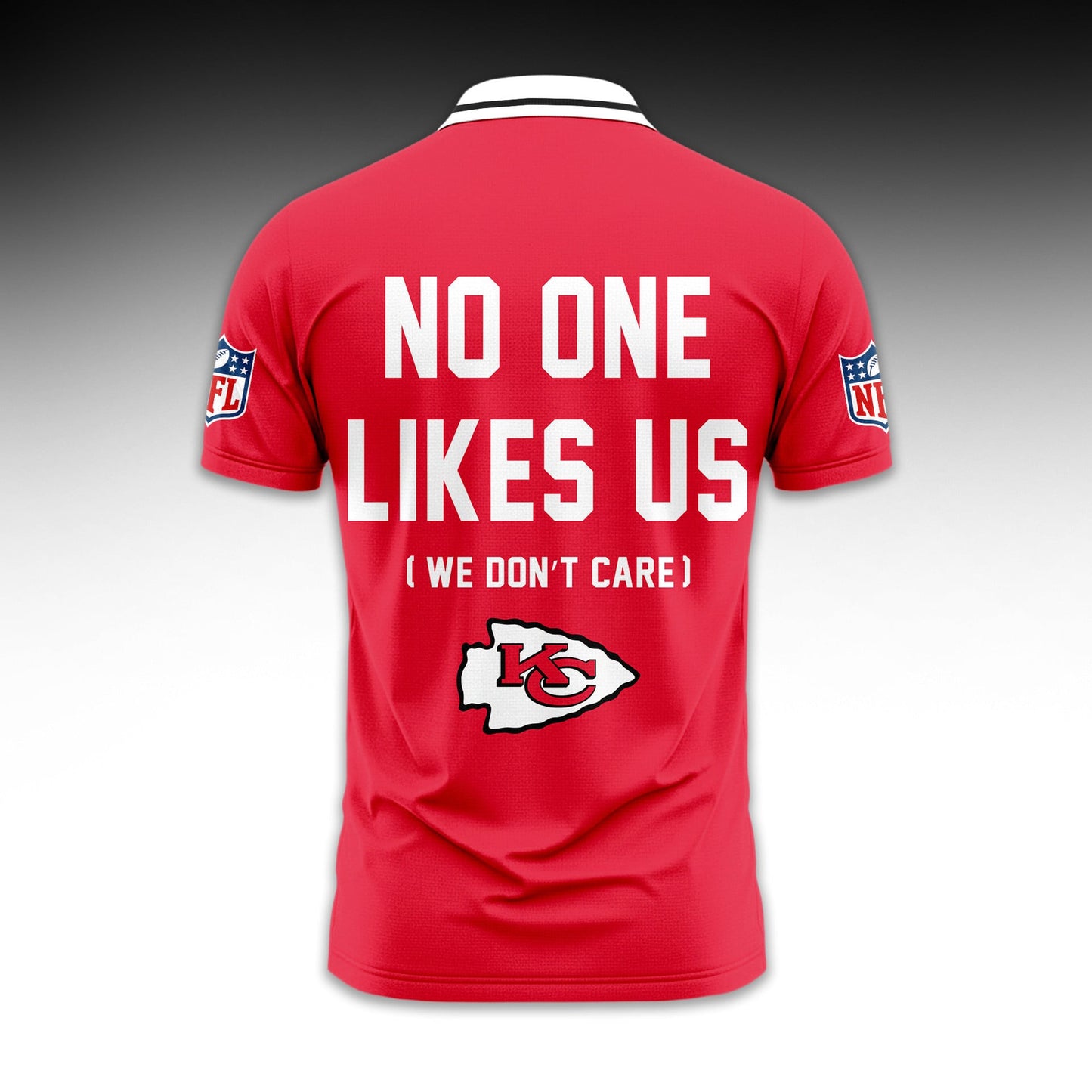 LIMITED EDITION - NEW CUSTOMIZED NFL01 KCC KANSAS CITY CHIEFS UNISEX T-SHIRT, POLO & HOODIE