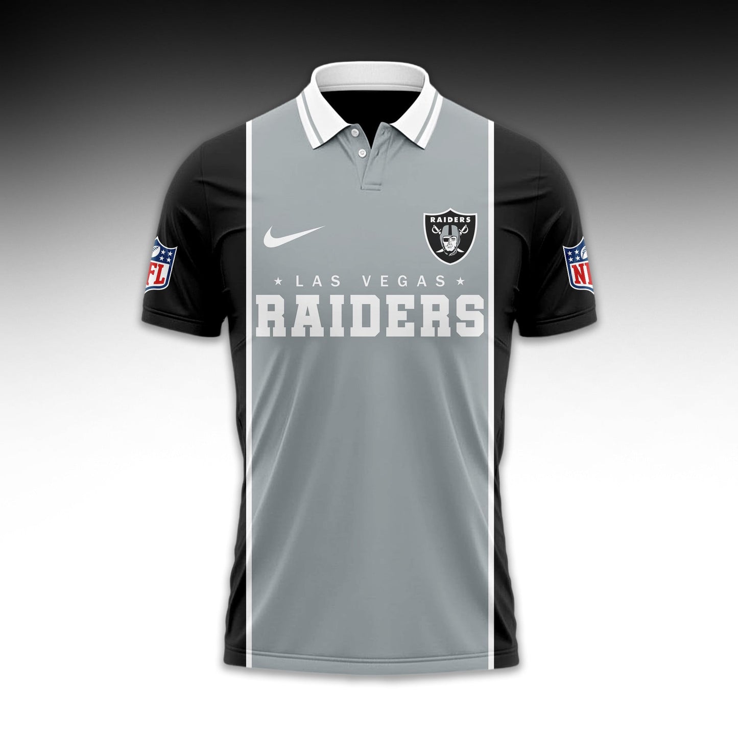 LIMITED EDITION - NEW CUSTOMIZED NFL07 LVR LAS VEGAS RAIDERS UNISEX T-SHIRT, POLO & HOODIE