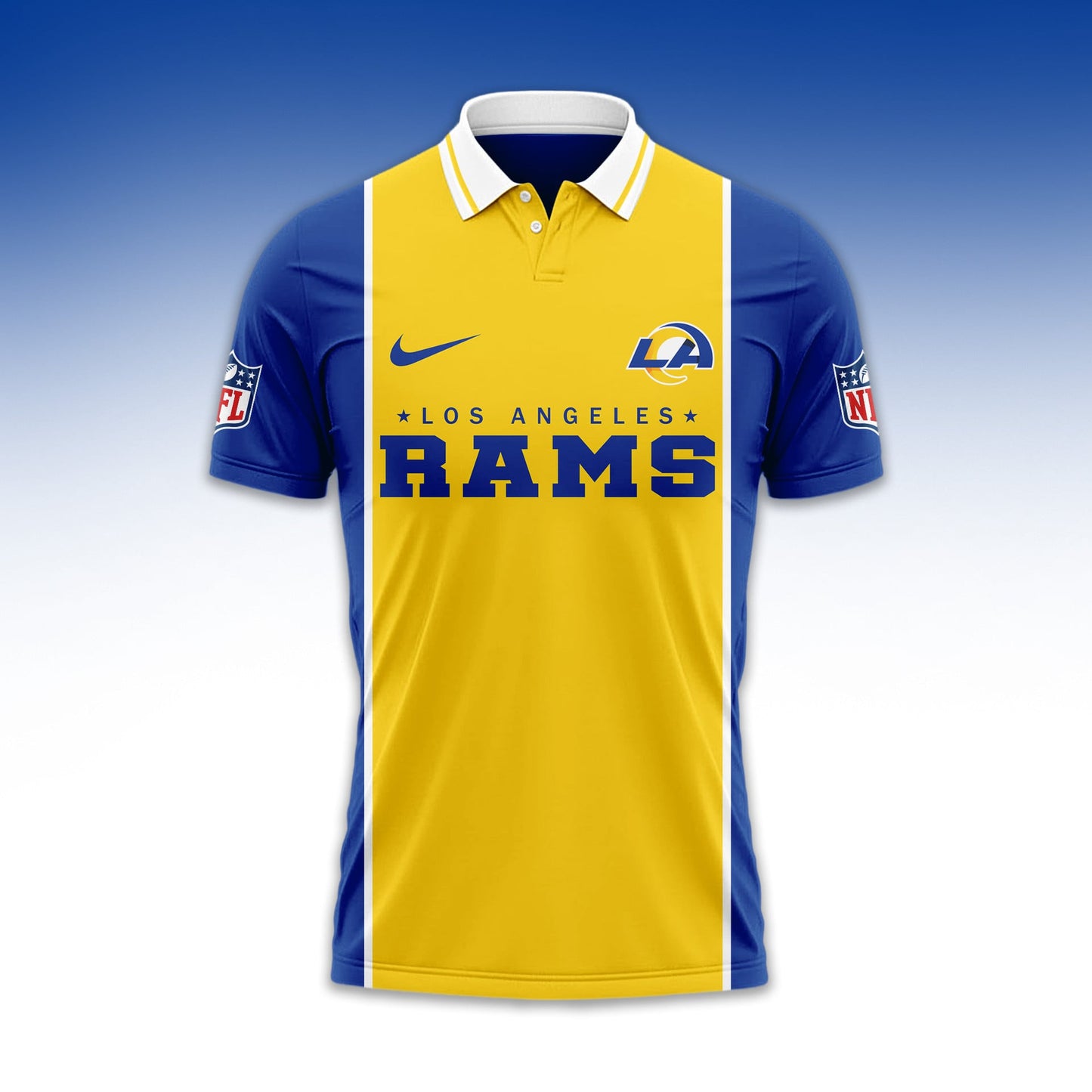 LIMITED EDITION - NEW CUSTOMIZED NFL22 LAR LOS ANGELES RAMS UNISEX T-SHIRT, POLO & HOODIE