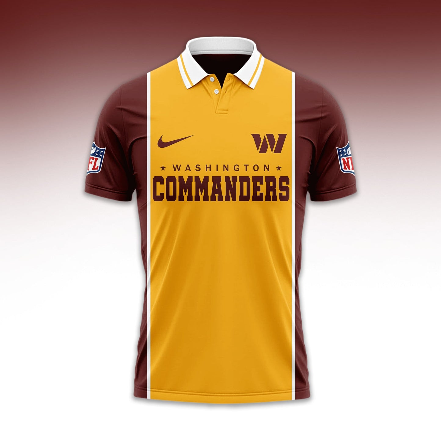 LIMITED EDITION - NEW CUSTOMIZED NFL12 WTC WASHINGTON COMMANDERS UNISEX T-SHIRT, POLO & HOODIE