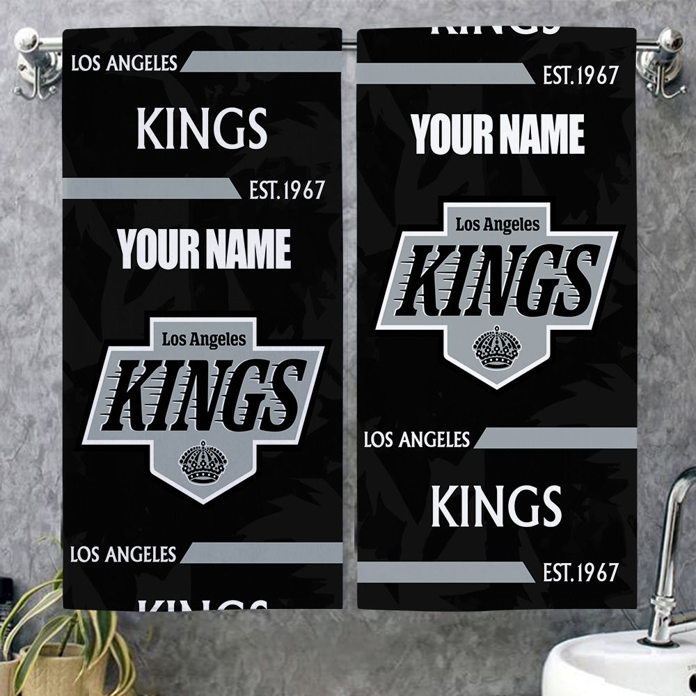 LIMITED EDITION - NEW CUSTOMIZED NHL16 LAK LOS ANGELES KINGS BEACH & BATH TOWEL