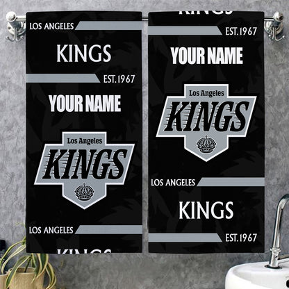 LIMITED EDITION - NEW CUSTOMIZED NHL16 LAK LOS ANGELES KINGS BEACH & BATH TOWEL