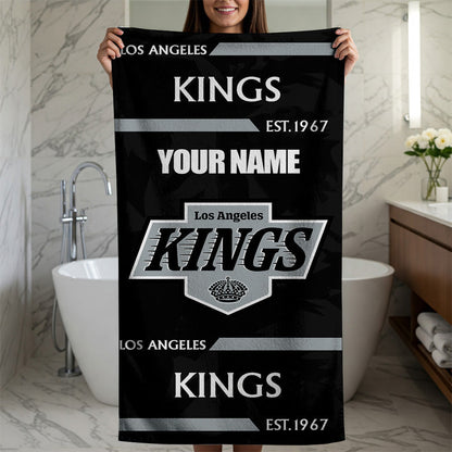 LIMITED EDITION - NEW CUSTOMIZED NHL16 LAK LOS ANGELES KINGS BEACH & BATH TOWEL