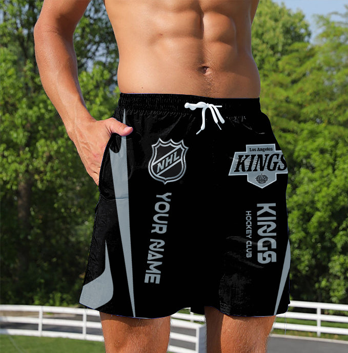 [SUPER SALE] NEW CUSTOMIZED NHL16 LAK LOS ANGELES KINGS UNISEX SHORT PANTS
