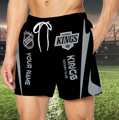 [SUPER SALE] NEW CUSTOMIZED NHL16 LAK LOS ANGELES KINGS UNISEX SHORT PANTS