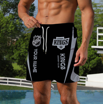 [SUPER SALE] NEW CUSTOMIZED NHL16 LAK LOS ANGELES KINGS UNISEX SHORT PANTS