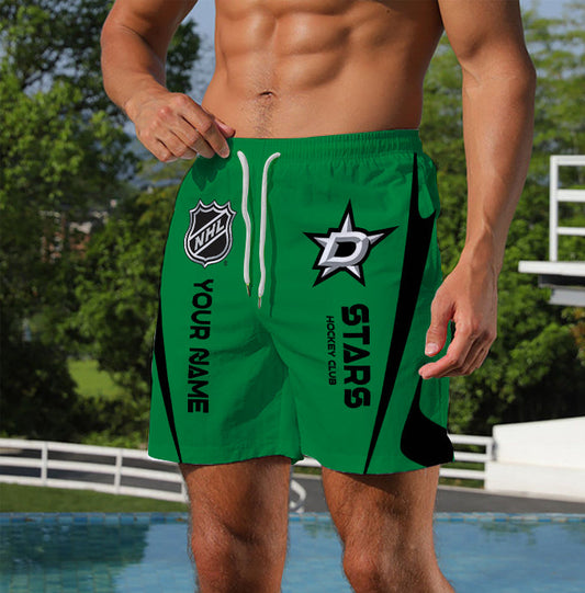 [SUPER SALE] NEW CUSTOMIZED NHL15 DLS DALLAS STARS UNISEX SHORT PANTS