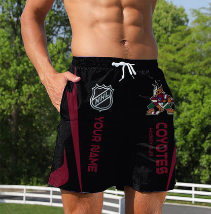 [SUPER SALE] NEW CUSTOMIZED NHL30 AZC ARIZONA COYOTES UNISEX SHORT PANTS