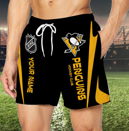 [SUPER SALE] NEW CUSTOMIZED NHL26 PBP PITTSBURGH PENGUINS UNISEX SHORT PANTS