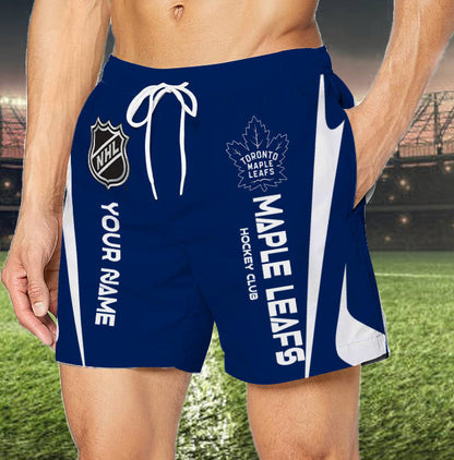[SUPER SALE] NEW CUSTOMIZED NHL23 TML TORONTO MAPLE LEAFS UNISEX SHORT PANTS