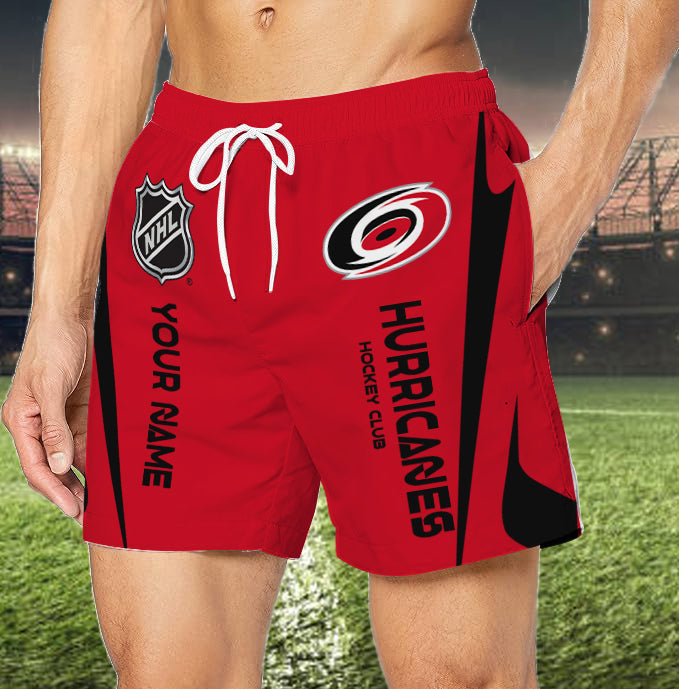 [SUPER SALE] NEW CUSTOMIZED NHL07 CLH CAROLINA HURRICANES UNISEX SHORT PANTS