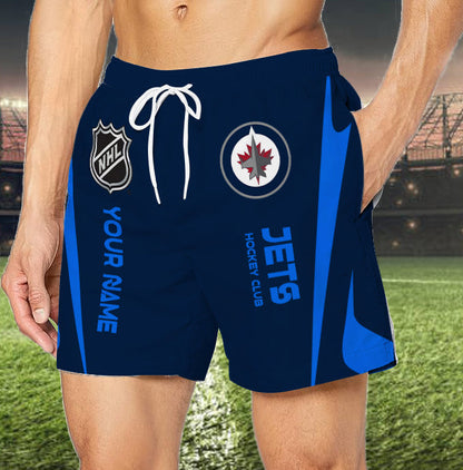 [SUPER SALE] NEW CUSTOMIZED NHL21 WPJ WINNIPEG JETS UNISEX SHORT PANTS