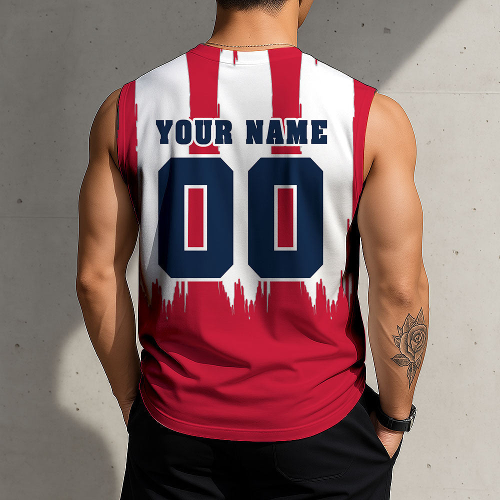 LIMITED EDITION - NEW CUSTOMIZED NHL01 FPT FLORIDA PANTHERS TANK TOP & GYM SHIRT