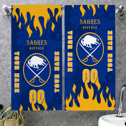 LIMITED EDITION - NEW CUSTOMIZED NHL28 BFS BUFFALO SABRES BATH & BEACH TOWEL