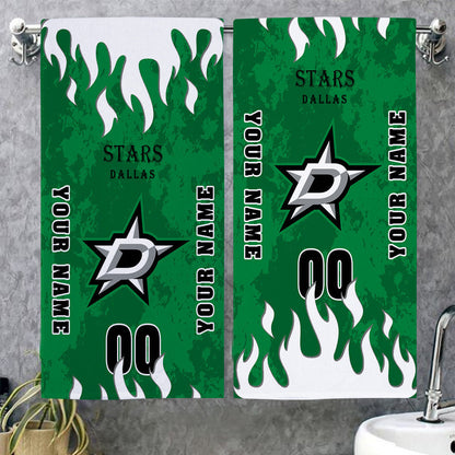LIMITED EDITION - NEW CUSTOMIZED NHL15 DLS DALLAS STARS BATH & BEACH TOWEL