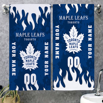 LIMITED EDITION - NEW CUSTOMIZED NHL23 TML TORONTO MAPLE LEAFS BATH & BEACH TOWEL