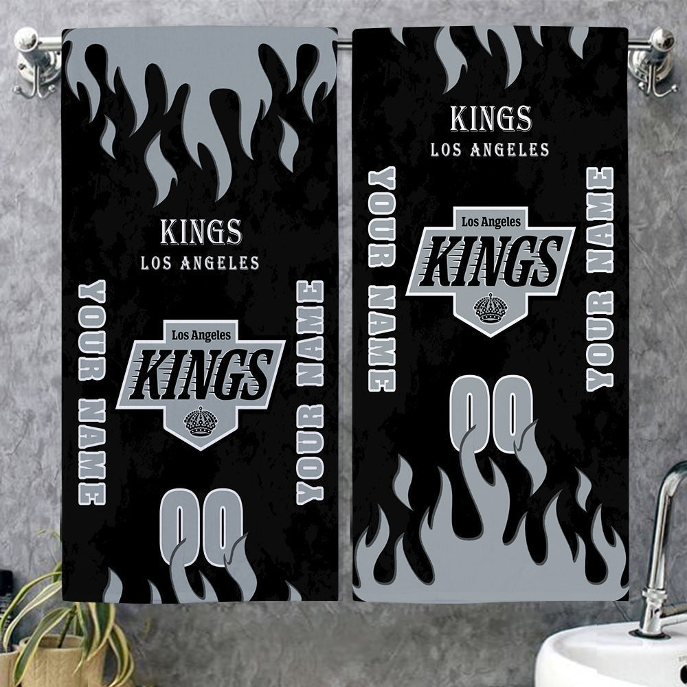 LIMITED EDITION - NEW CUSTOMIZED NHL16 LAK LOS ANGELES KINGS BATH & BEACH TOWEL