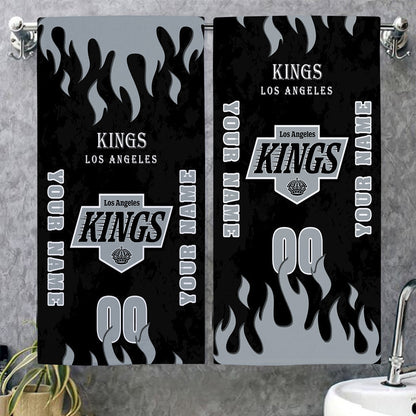 LIMITED EDITION - NEW CUSTOMIZED NHL16 LAK LOS ANGELES KINGS BATH & BEACH TOWEL