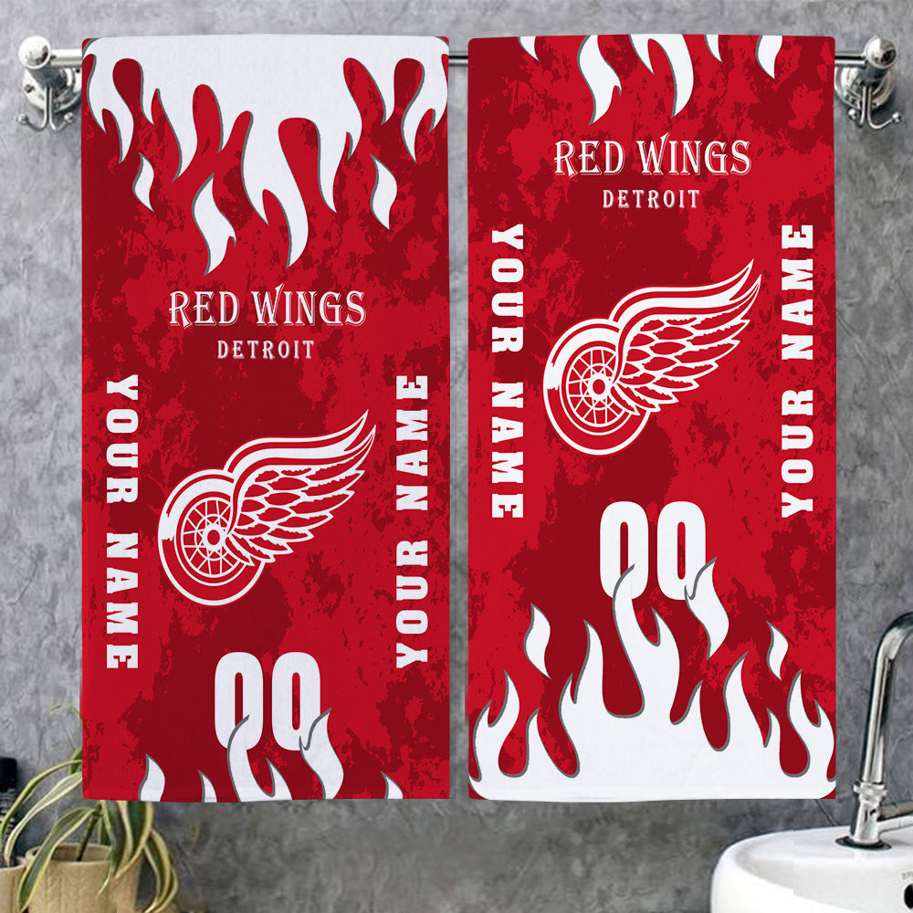 LIMITED EDITION - NEW CUSTOMIZED NHL22 DRW DETROIT RED WINGS BATH & BEACH TOWEL