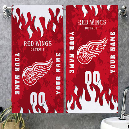LIMITED EDITION - NEW CUSTOMIZED NHL22 DRW DETROIT RED WINGS BATH & BEACH TOWEL
