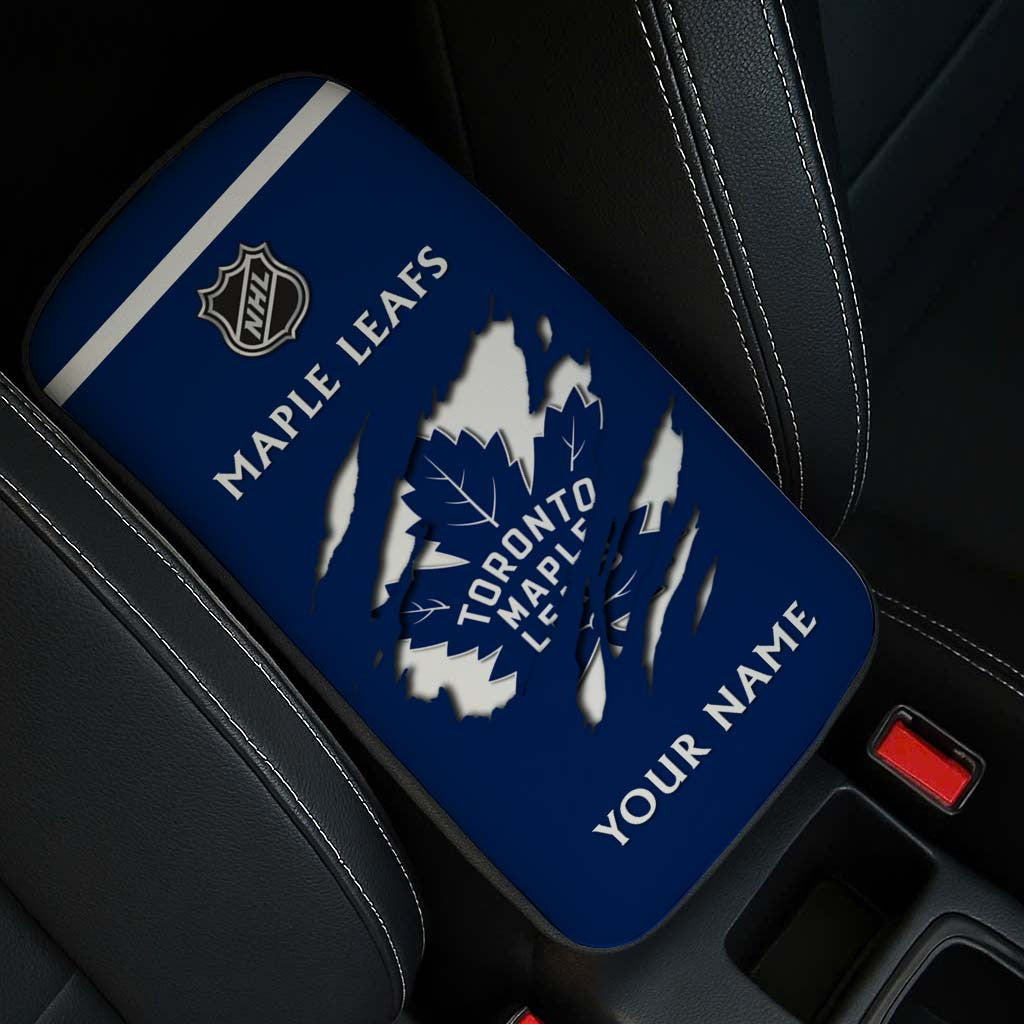 LIMITED EDITION - NEW CUSTOMIZED NHL23 TML TORONTO MAPLE LEAFS CAR ARMREST PAD COVER