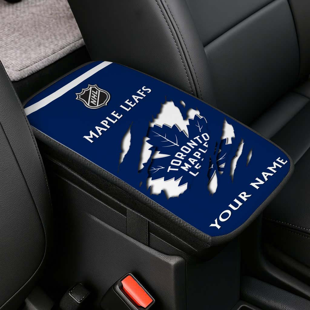 LIMITED EDITION - NEW CUSTOMIZED NHL23 TML TORONTO MAPLE LEAFS CAR ARMREST PAD COVER