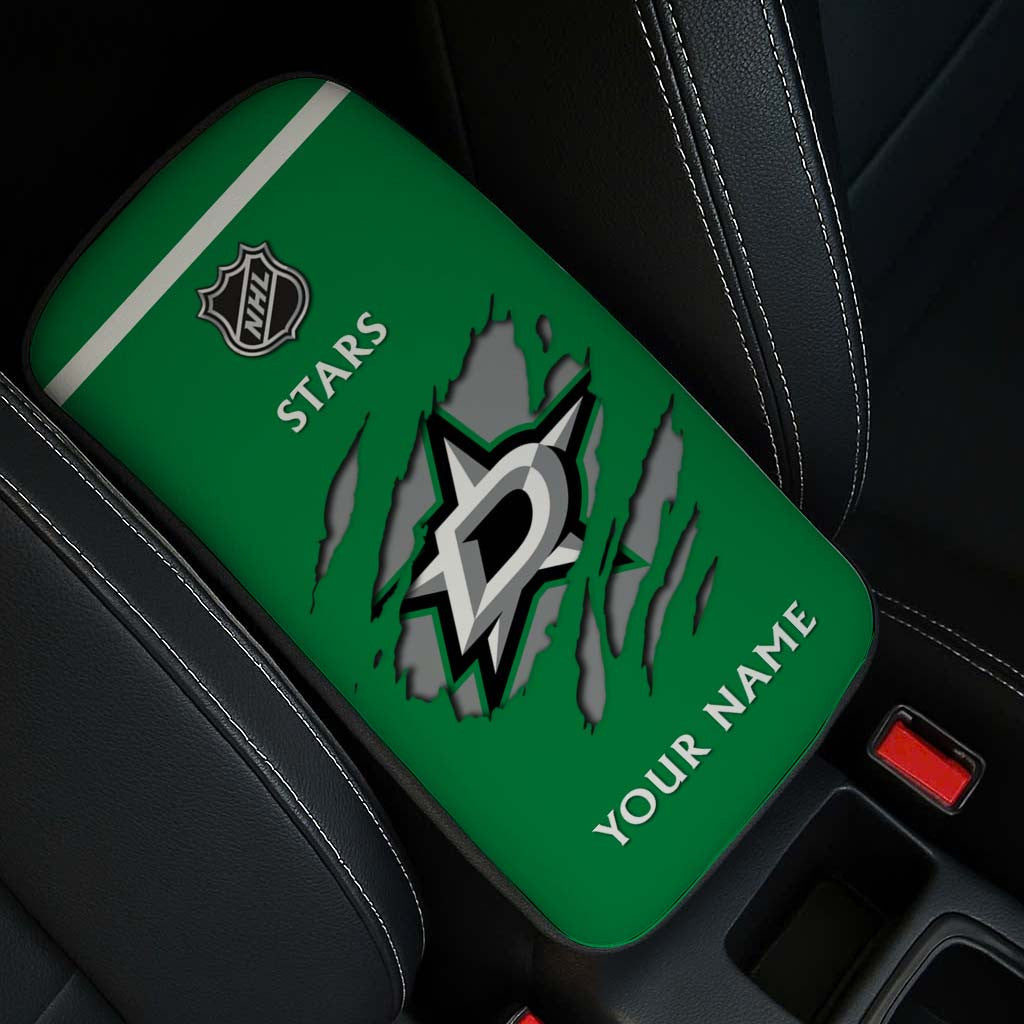 LIMITED EDITION - NEW CUSTOMIZED NHL15 DLS DALLAS STARS CAR ARMREST PAD COVER