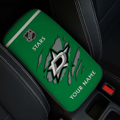 LIMITED EDITION - NEW CUSTOMIZED NHL15 DLS DALLAS STARS CAR ARMREST PAD COVER