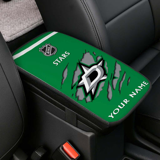 LIMITED EDITION - NEW CUSTOMIZED NHL15 DLS DALLAS STARS CAR ARMREST PAD COVER