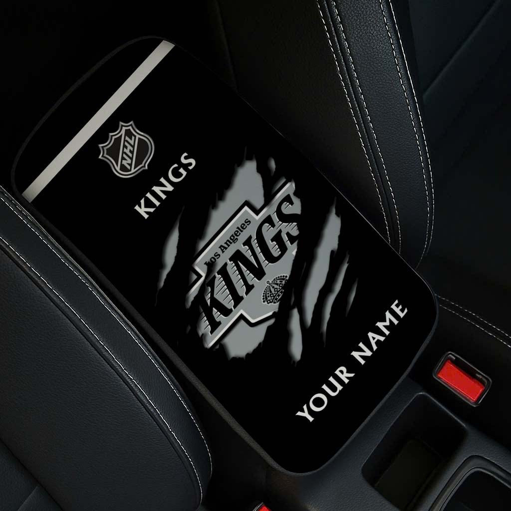 LIMITED EDITION - NEW CUSTOMIZED NHL16 LAK LOS ANGELES KINGS CAR ARMREST PAD COVER