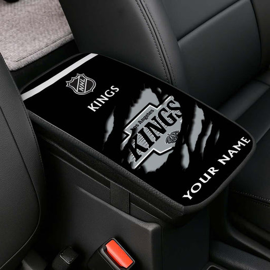 LIMITED EDITION - NEW CUSTOMIZED NHL16 LAK LOS ANGELES KINGS CAR ARMREST PAD COVER