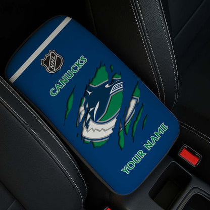 LIMITED EDITION - NEW CUSTOMIZED NHL19 VCC VANCOUVER CANUCKS CAR ARMREST PAD COVER