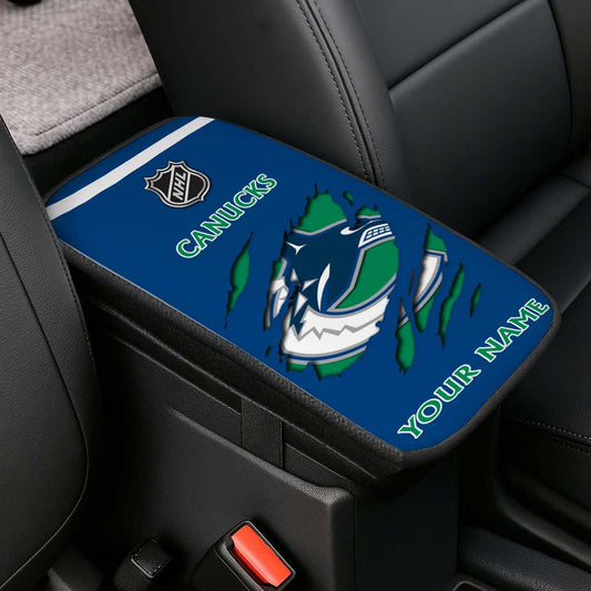 LIMITED EDITION - NEW CUSTOMIZED NHL19 VCC VANCOUVER CANUCKS CAR ARMREST PAD COVER