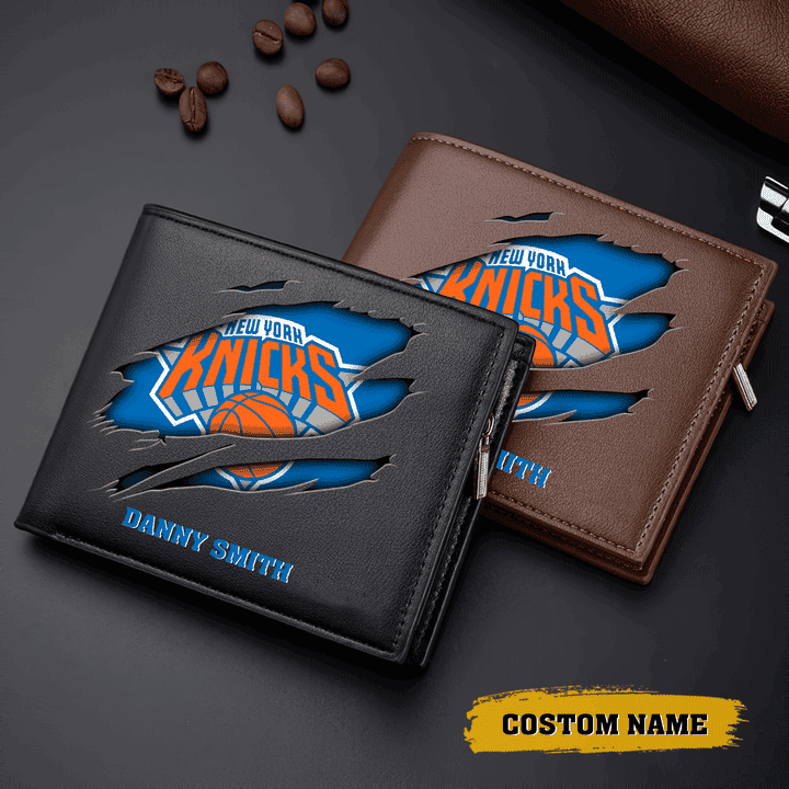 New NBA Customized Special Leather Wallet ( Black & Brown )