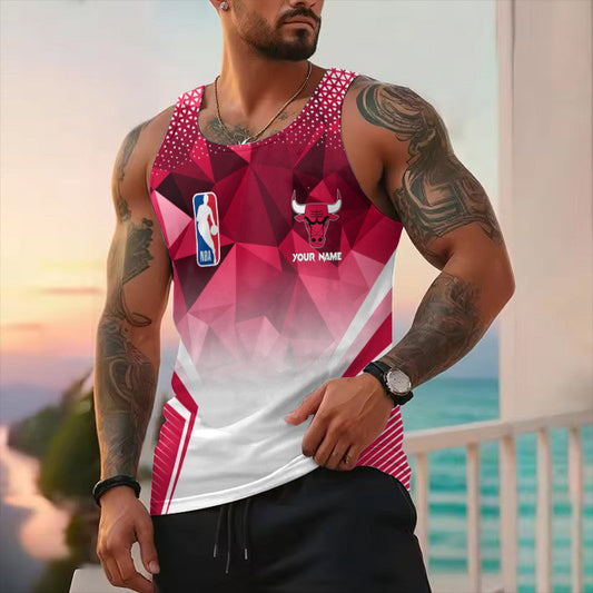 LIMITED EDITION - NEW CUSTOMIZED NBA19 CB CHICAGO BULLS UNISEX TANK TOP