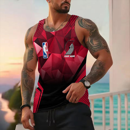 LIMITED EDITION - NEW CUSTOMIZED NBA22 PT PORTLAND TRAIL BLAZERS UNISEX TANK TOP